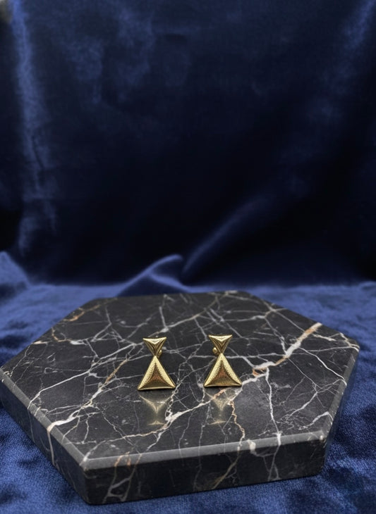 Auric Triangle Drop Earring