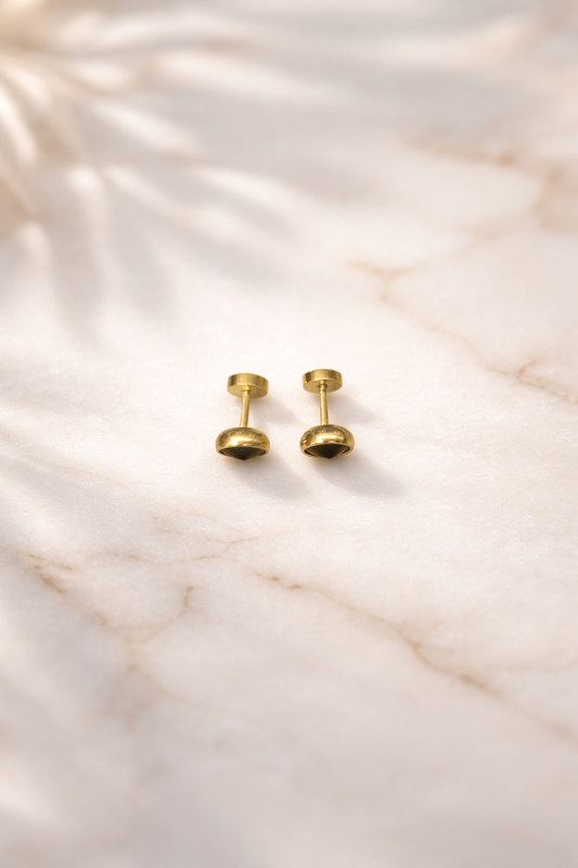 Black & Gold Studs