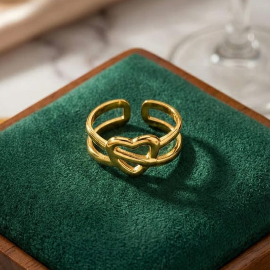 Bridged Heart Ring