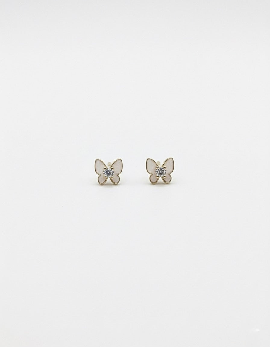 Butterfly Stud Earring silver colour