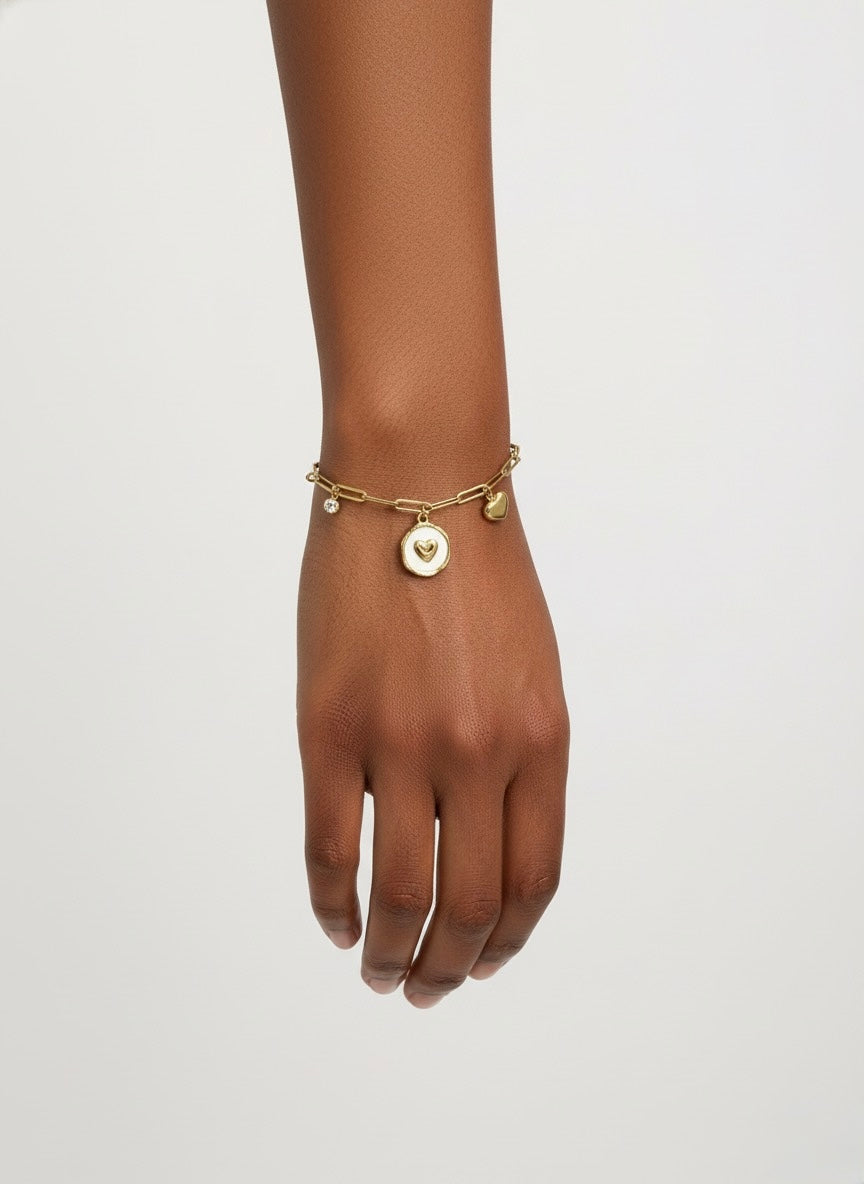Charm Of Hearts Bracelet