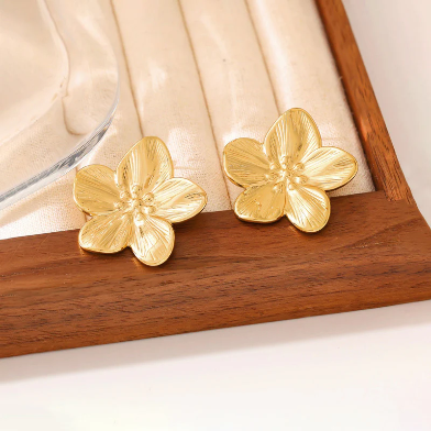 Flower Gold Earing