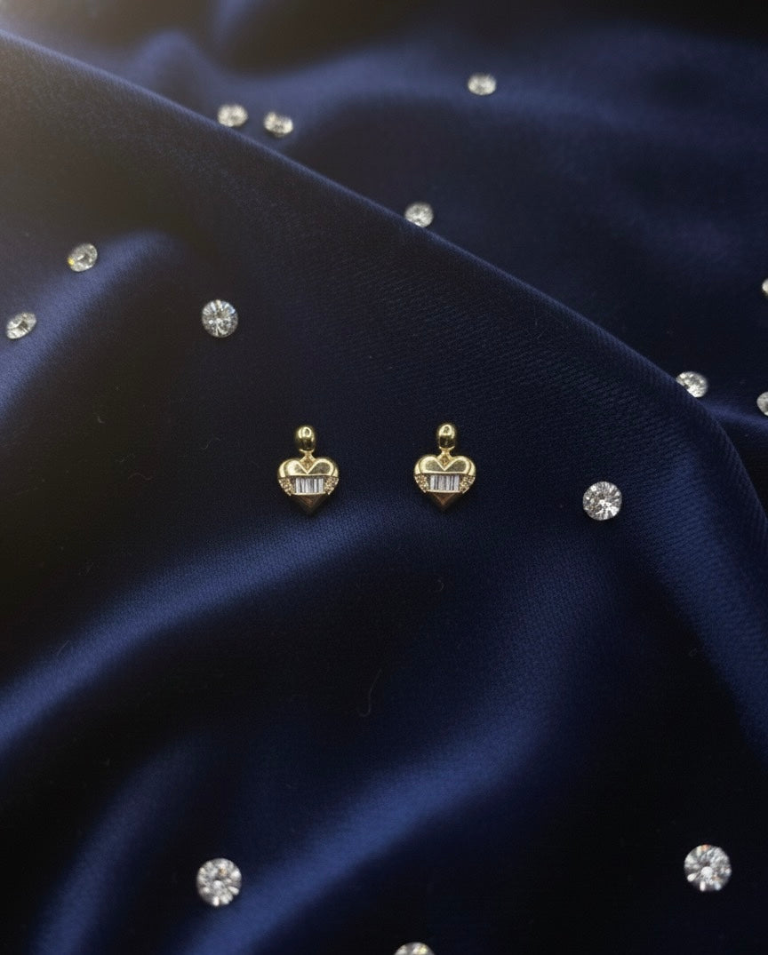 Glint Heart Stud Earring
