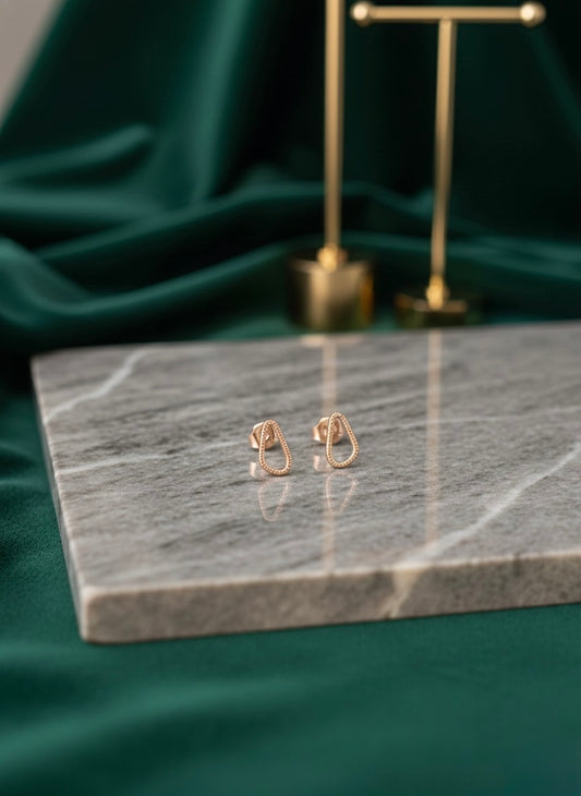 Glow Loop Stud Earring