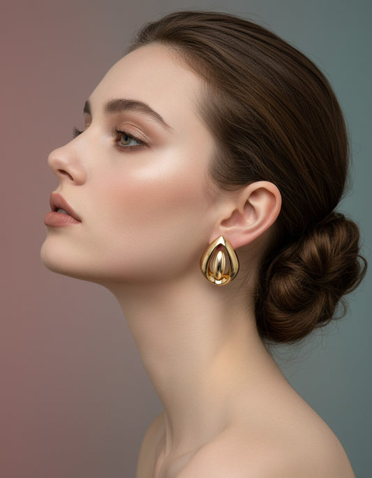 Golden Dew Stud Earring