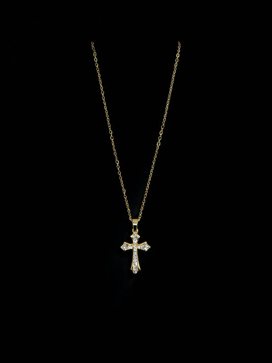 Golden Grace Cross Pendant