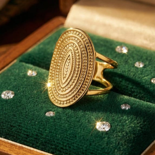 Golden Ripple RIng