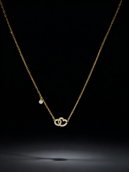 Intertwined Hearts Pendant Necklace