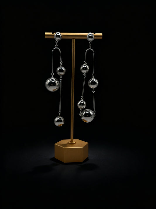Korean Style Orbital Danglers Earring