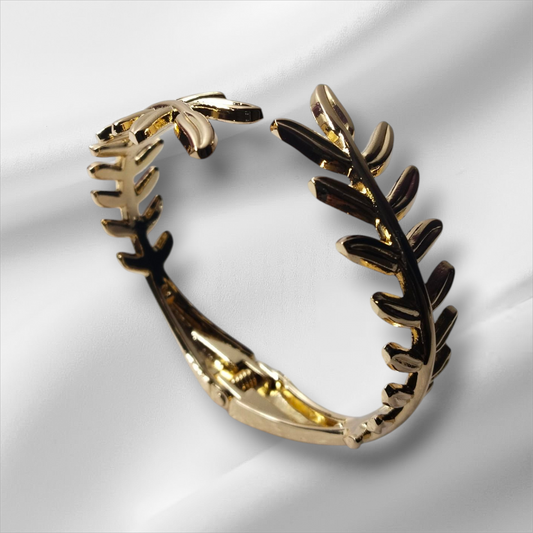 Leaf Bangle Bracelet