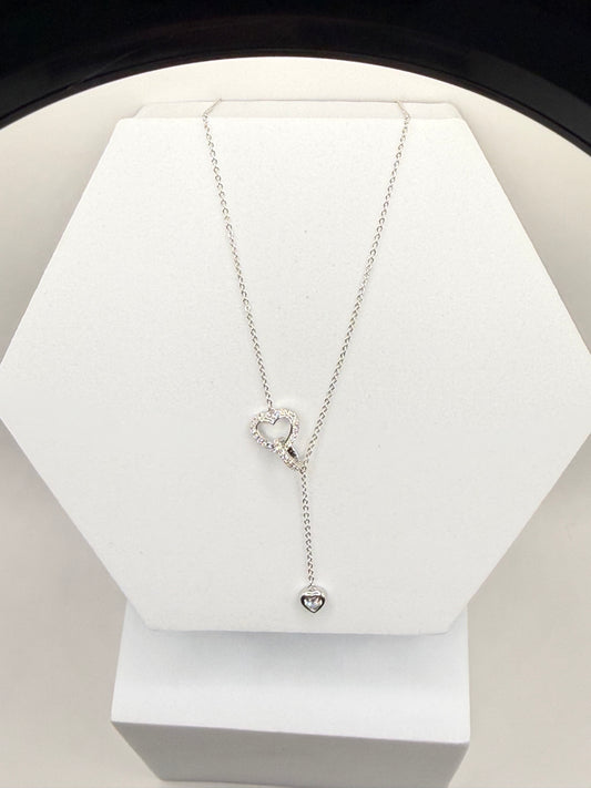 Linked Love Pendant Chain Necklace