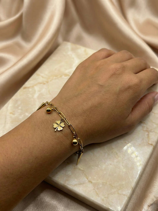 Lucky Spike Charm Bracelet