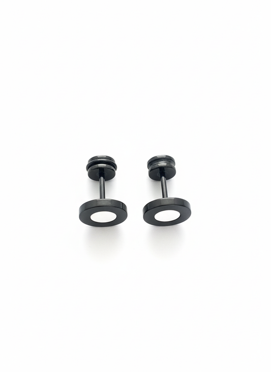 Mens Black Studs
