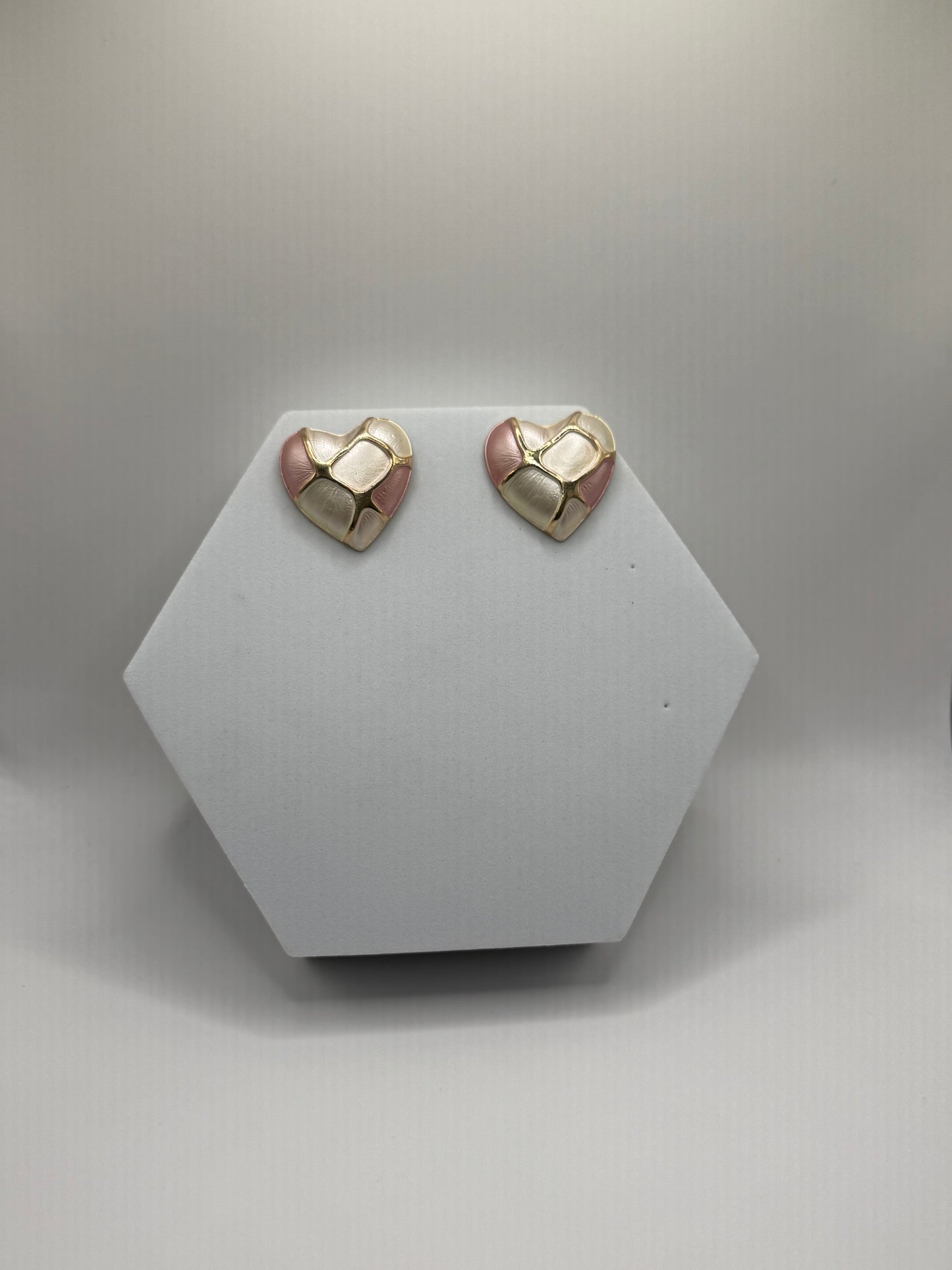 Mosaic Heart Stud Earring