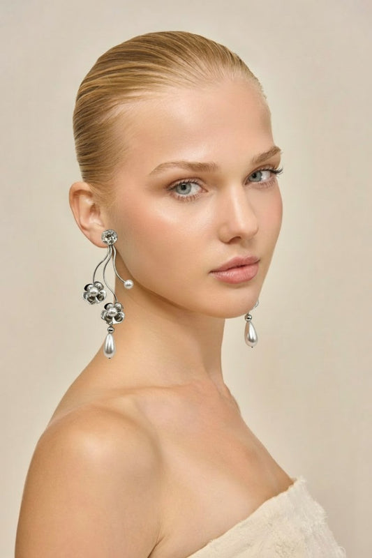Opulent Bloom Long Earring