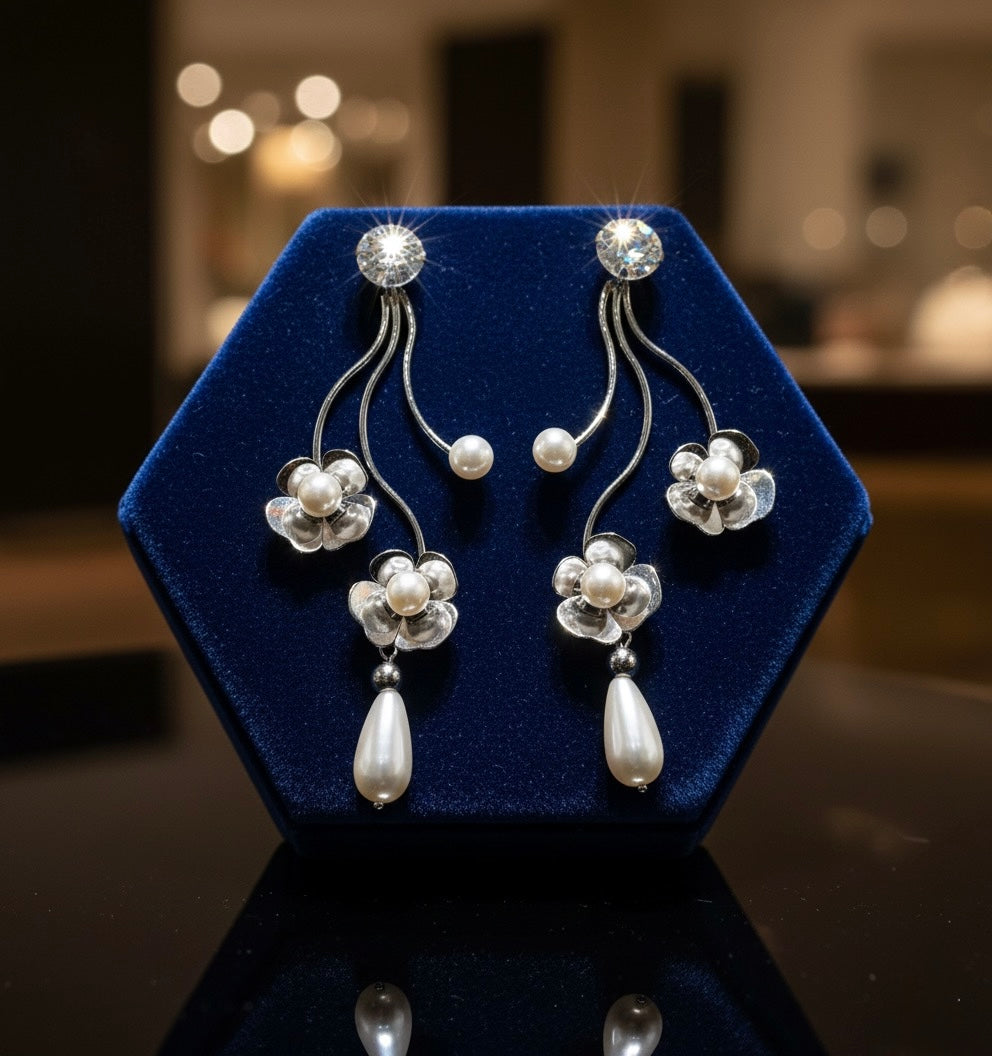 Opulent Bloom Long Earring
