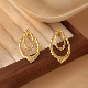 Oval Gold Earing