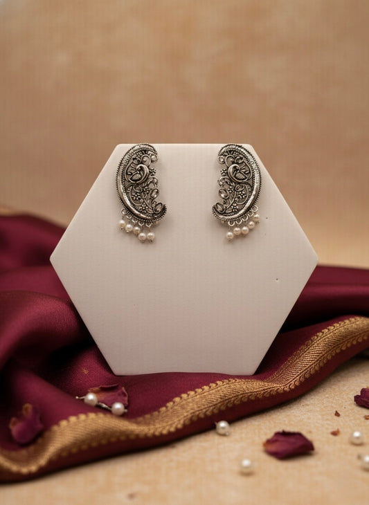 Oxidised Earring