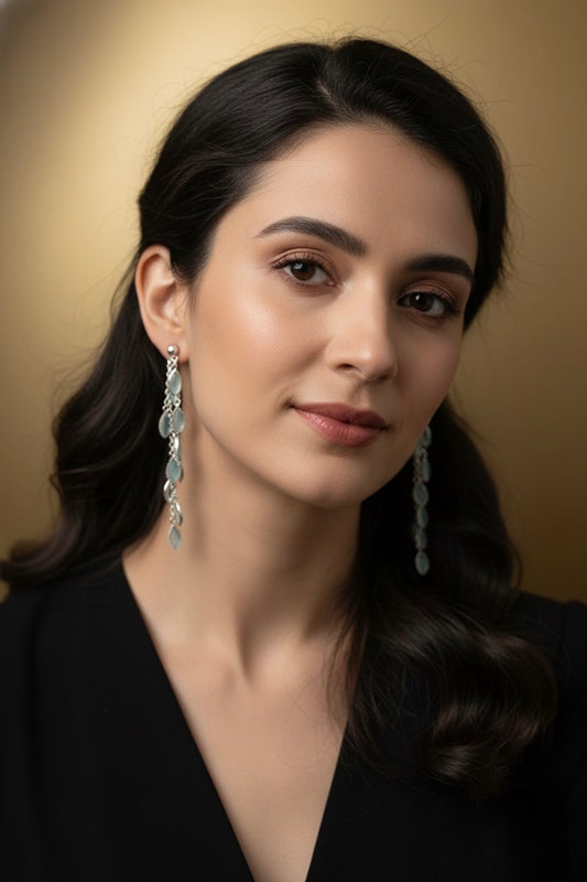 Sea Green Petal Earring