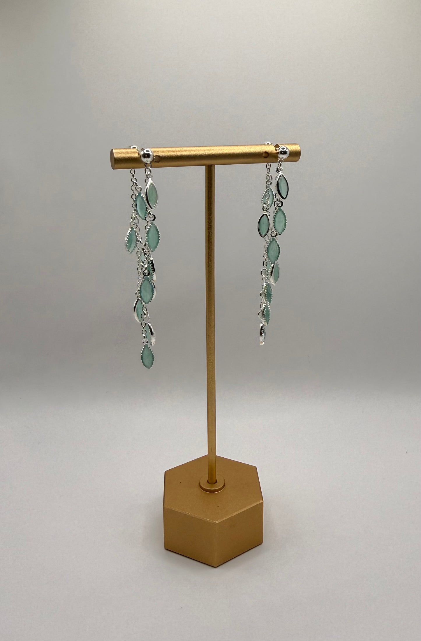 Sea Green Petal Earring