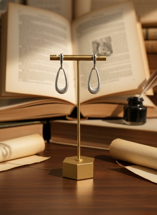 Silver Dew Drop Earring