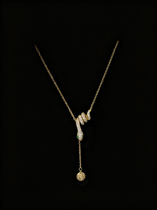 Snake Charm Necklace