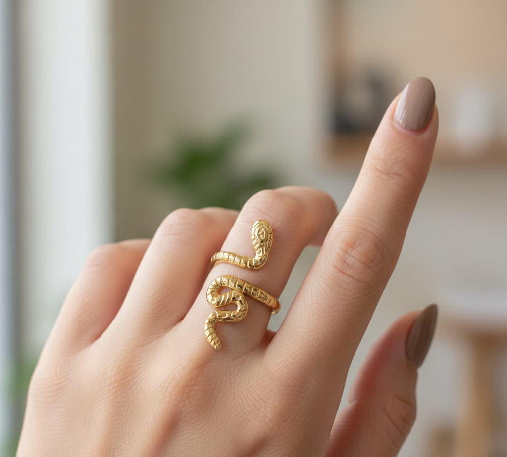 Snake Shap Golden Ring
