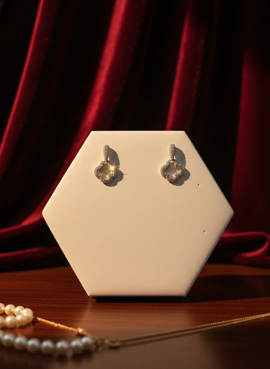 Sparkle Clover Earring