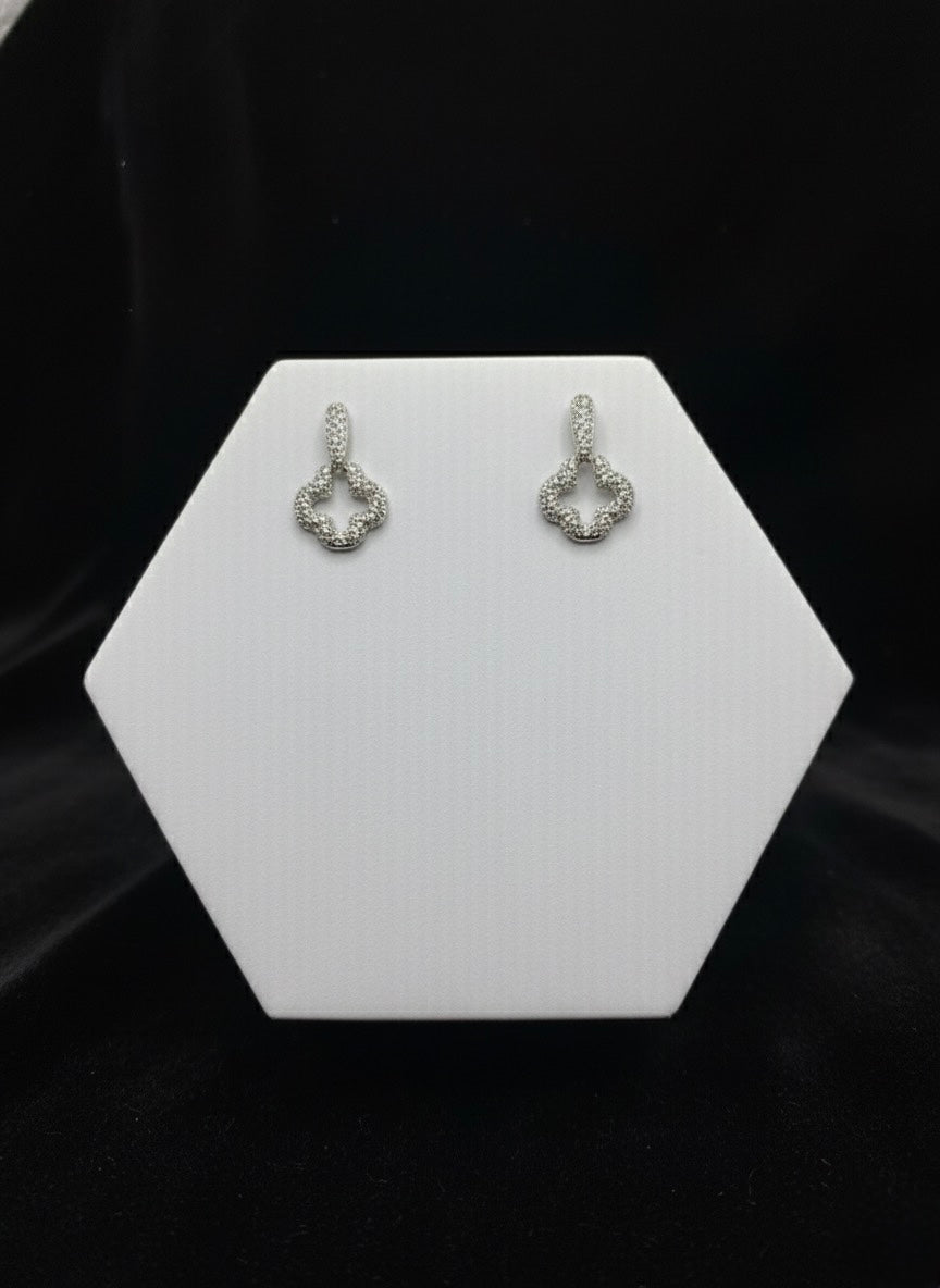 Sparkle Clover Earring