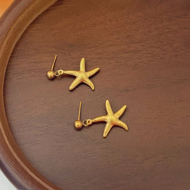 Starfish Drop Earings