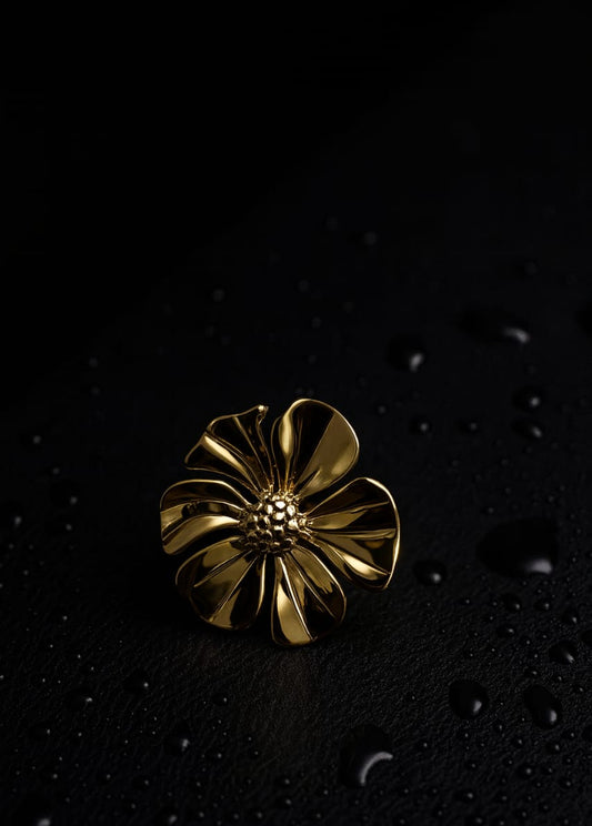 Sun Burst Flora Ring