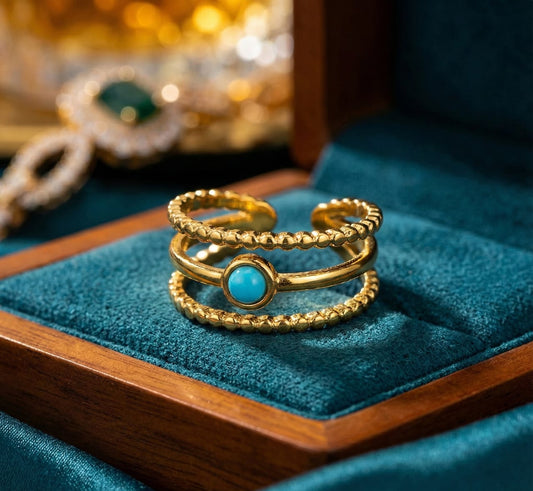 The Trinity Turquoise Ring