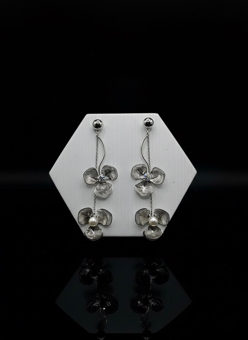 Twilight Flower Drop Earring