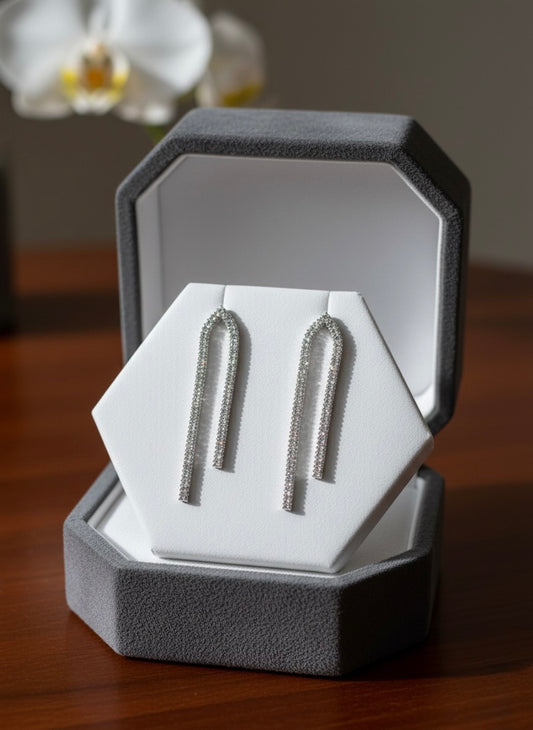 Zirconia Stone Drop Earring