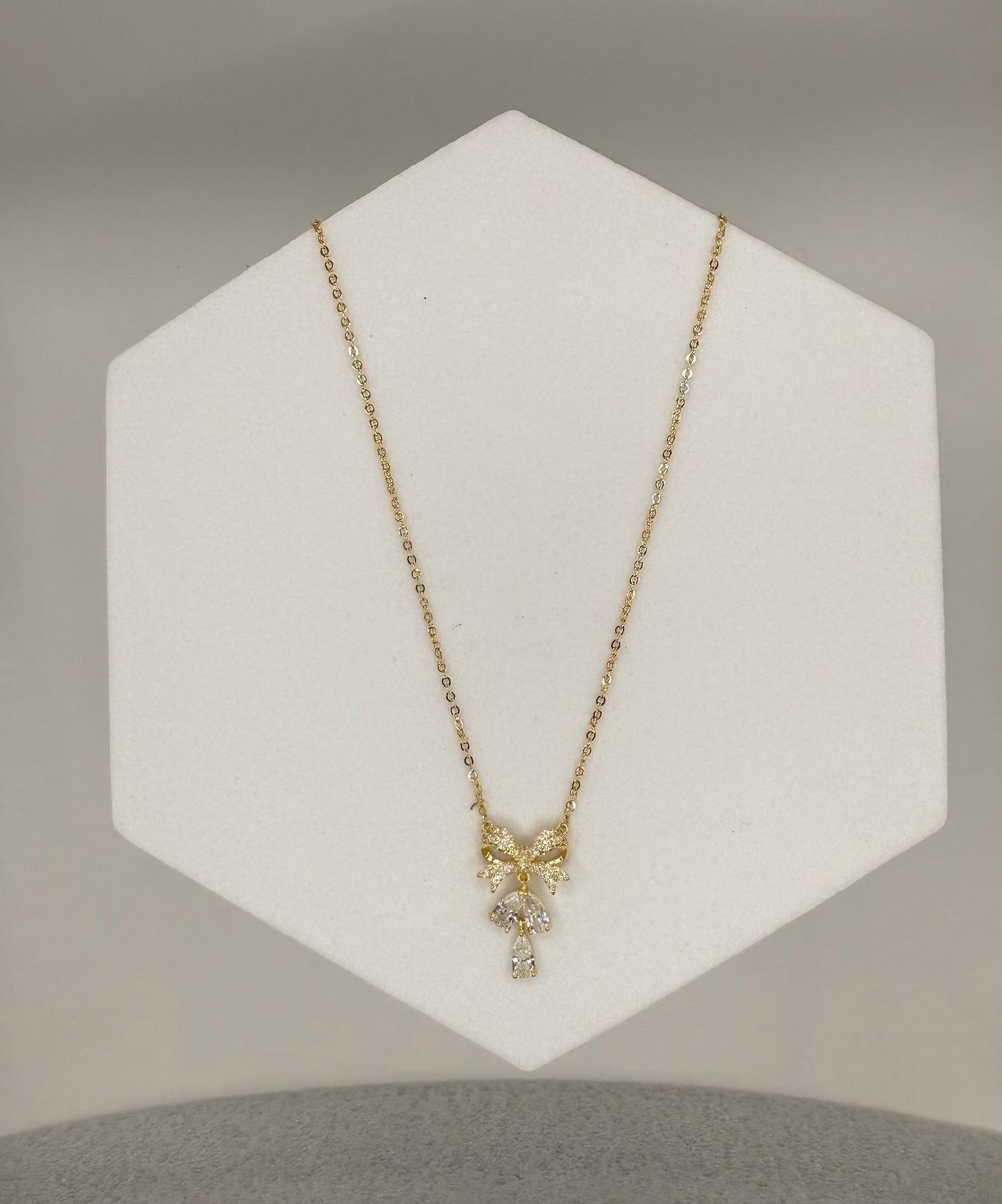 Belle Bow Pendant Necklace