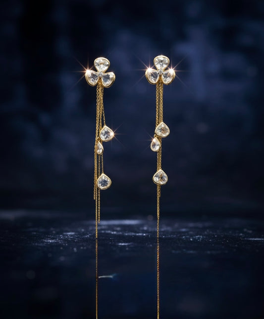 Flora Stream Dangles Earring