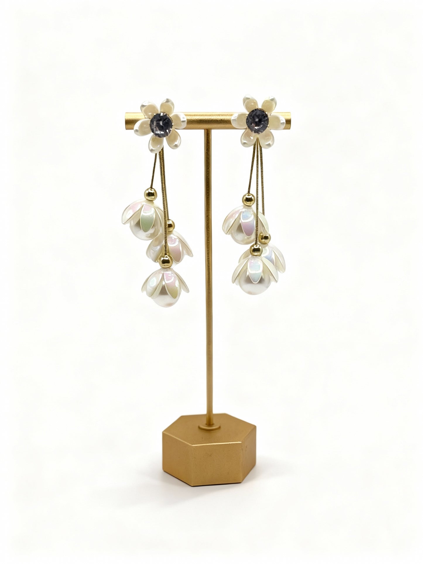 Floral Tassel Long earring