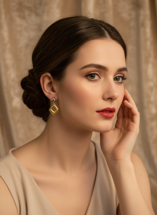 Geo Chic Dangle Earring