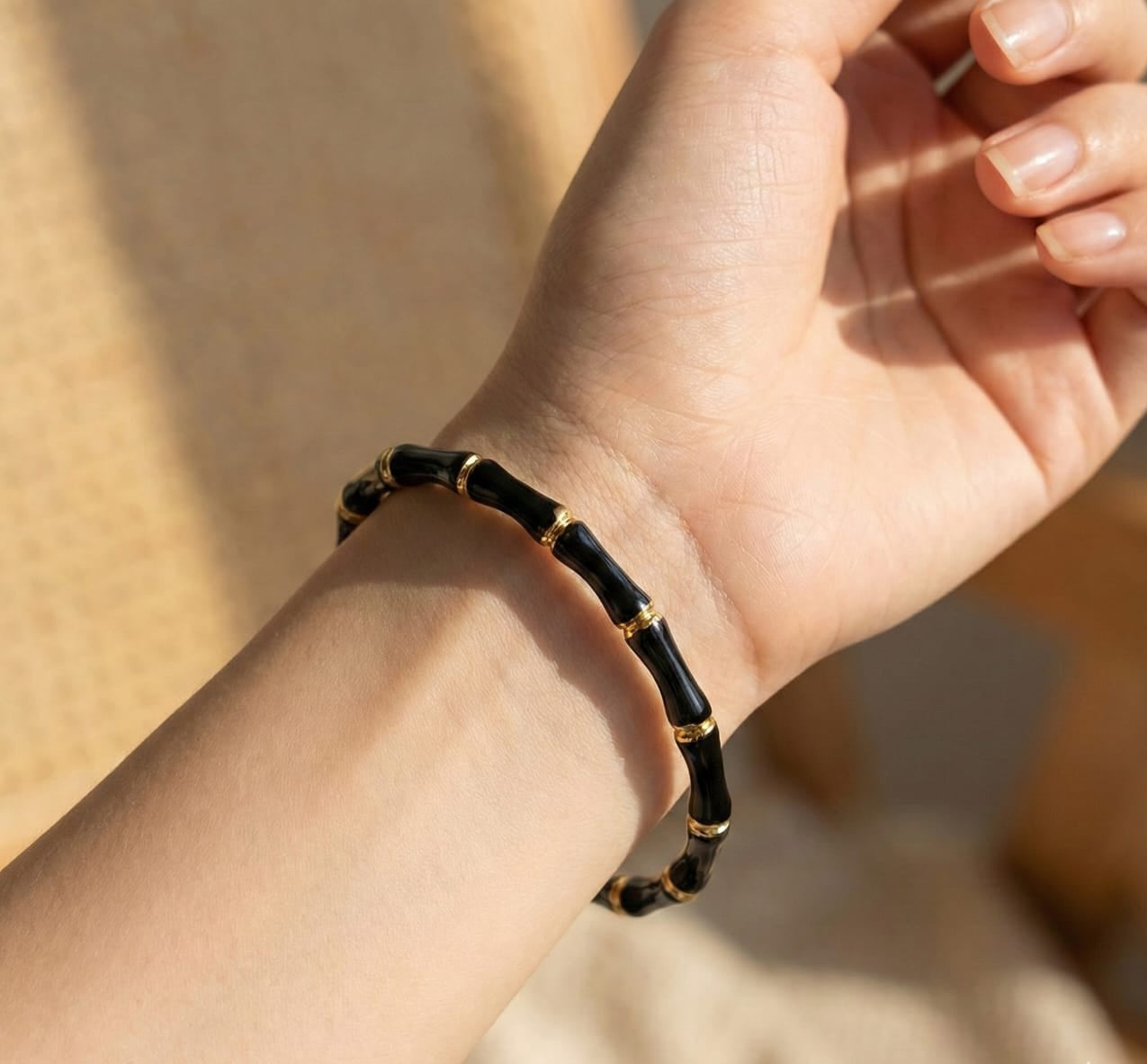 Gilded Bamboo Bangle