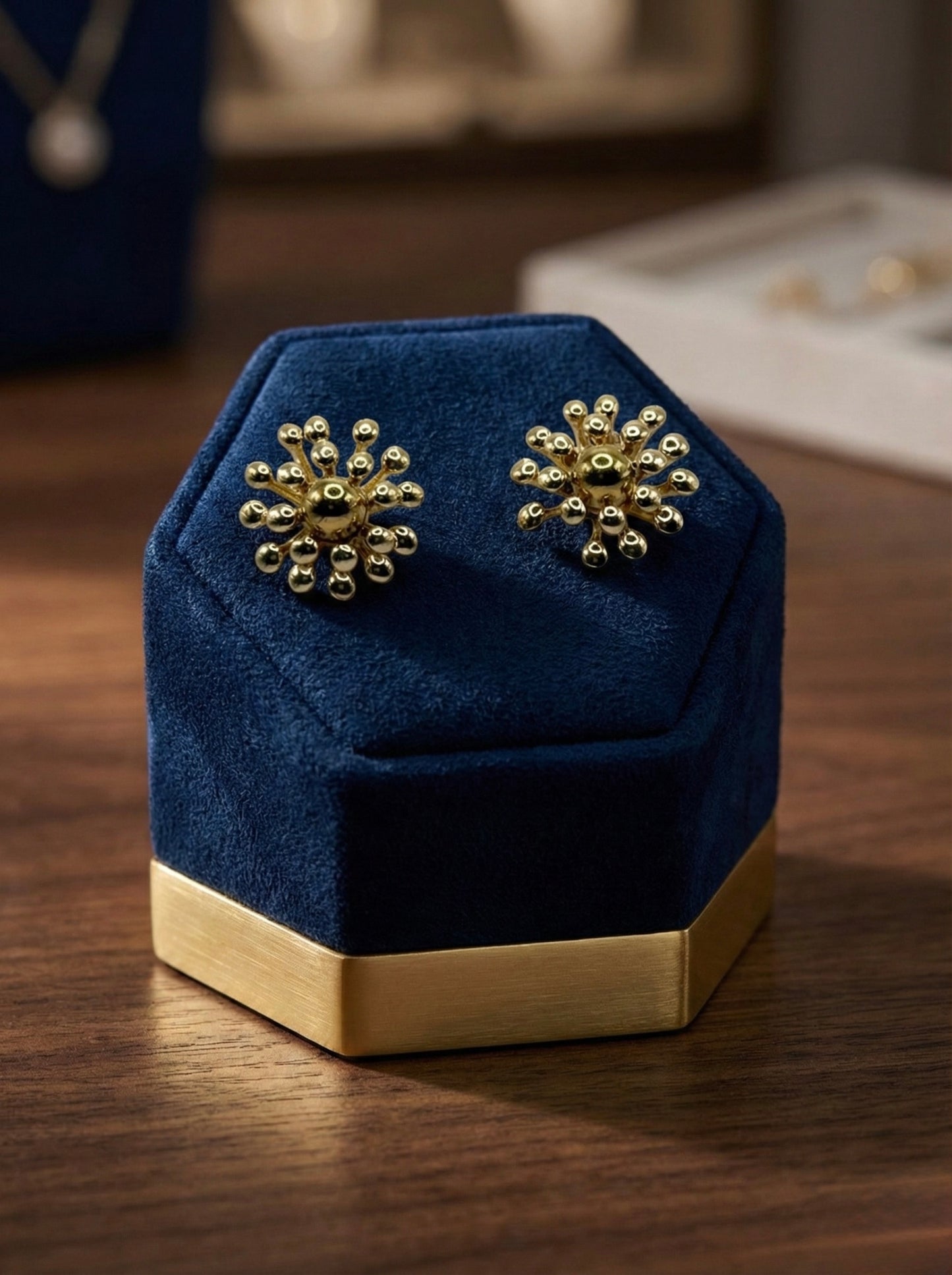 Golden Bloom Stud Earring