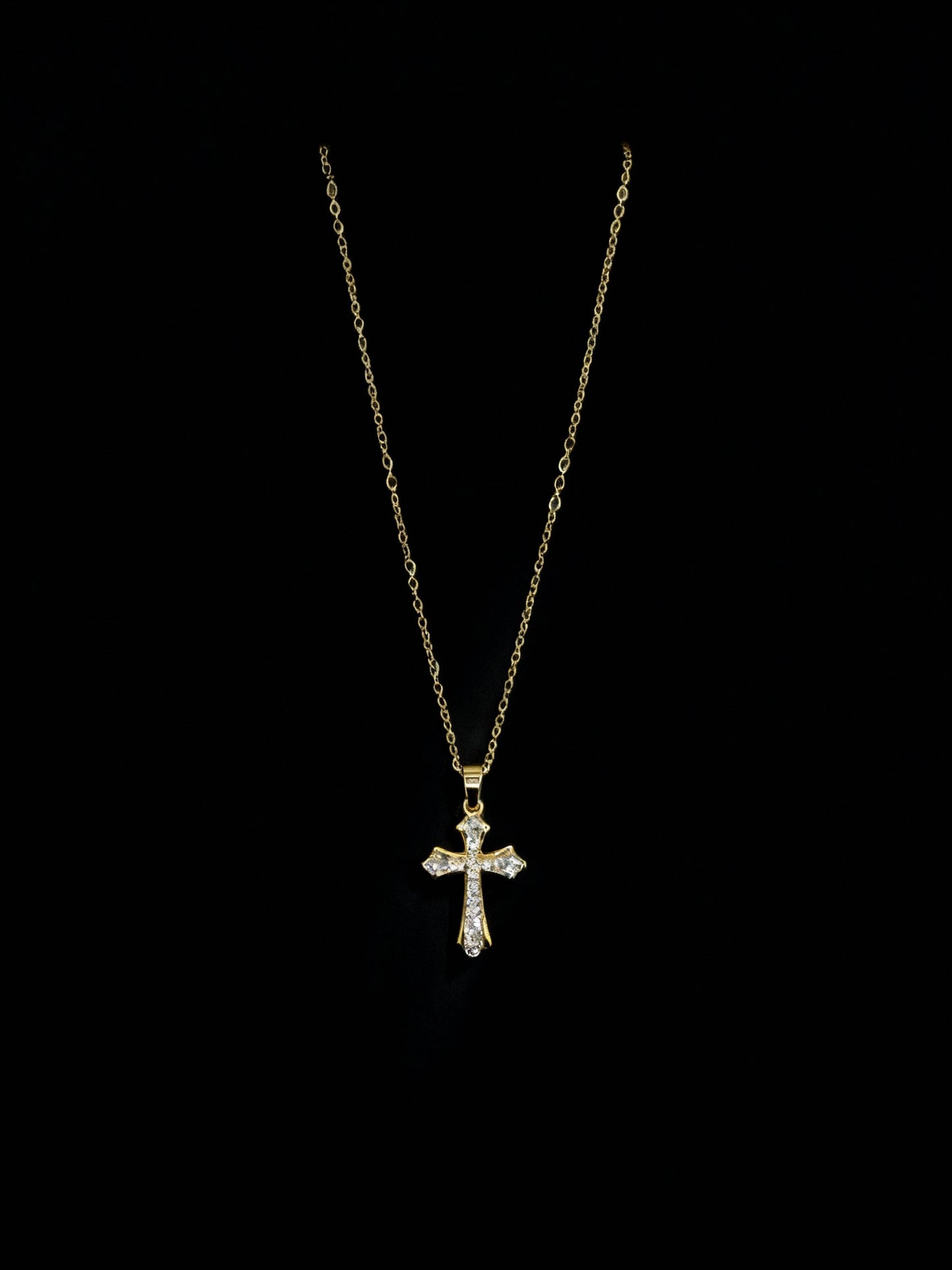 Golden Grace Cross Pendant