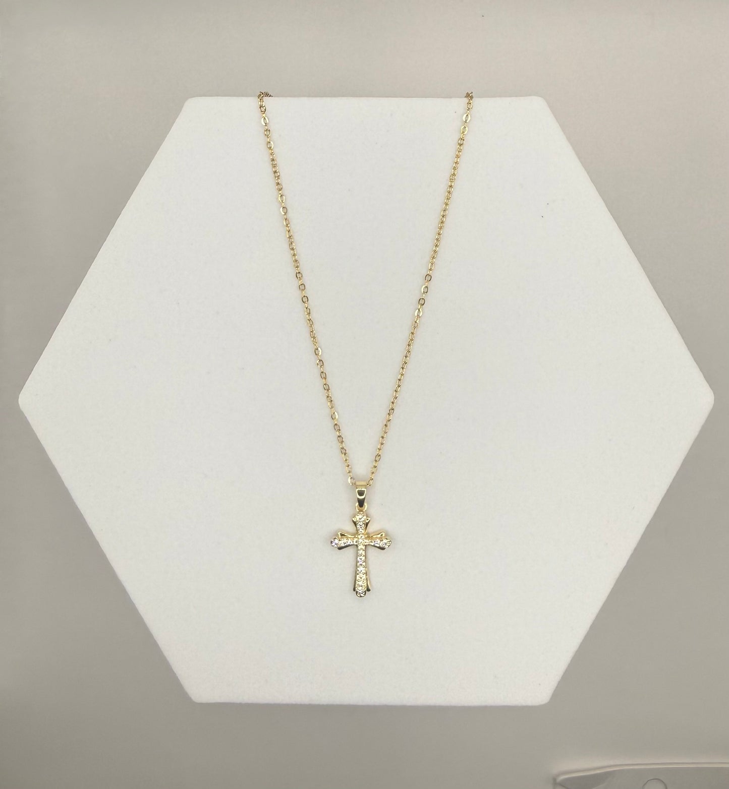 Golden Grace Cross Pendant