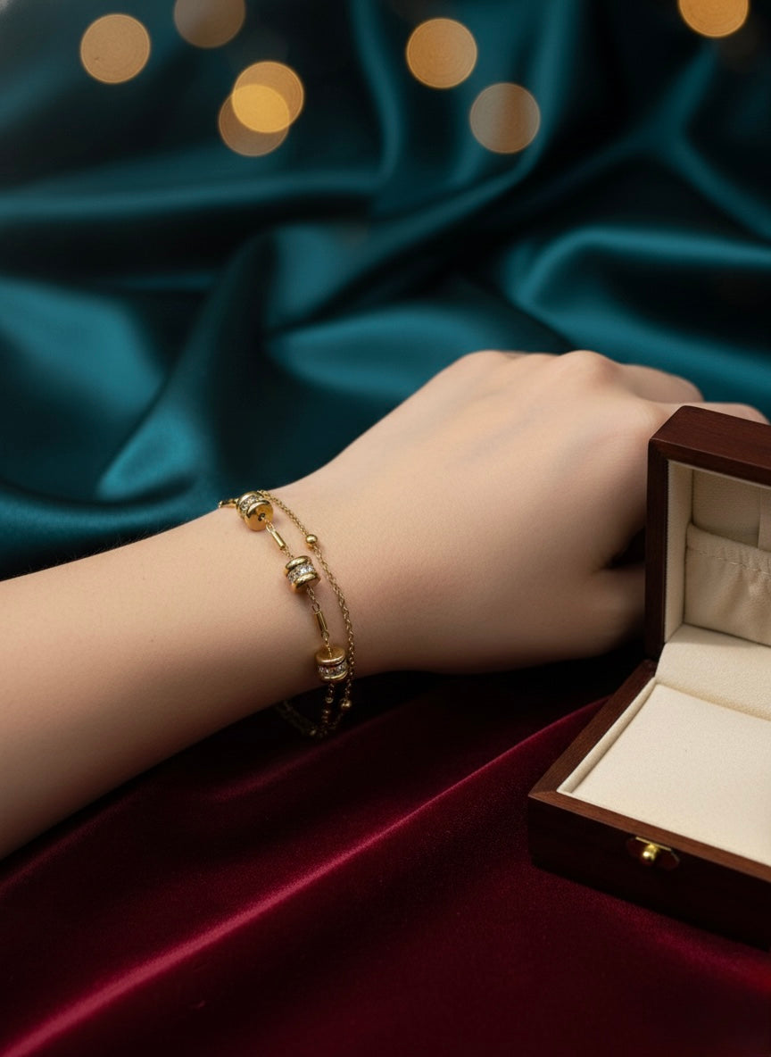 Golden Orbit Bracelet