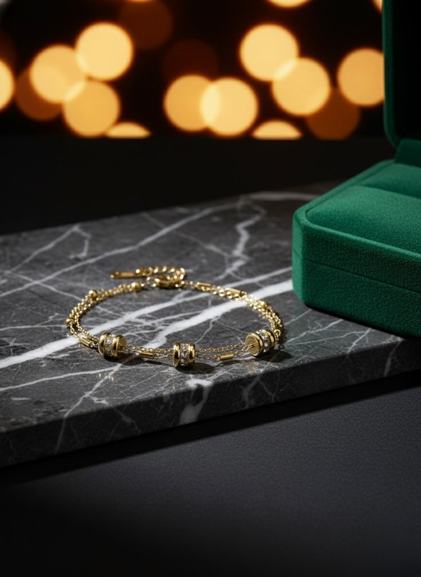 Golden Orbit Bracelet