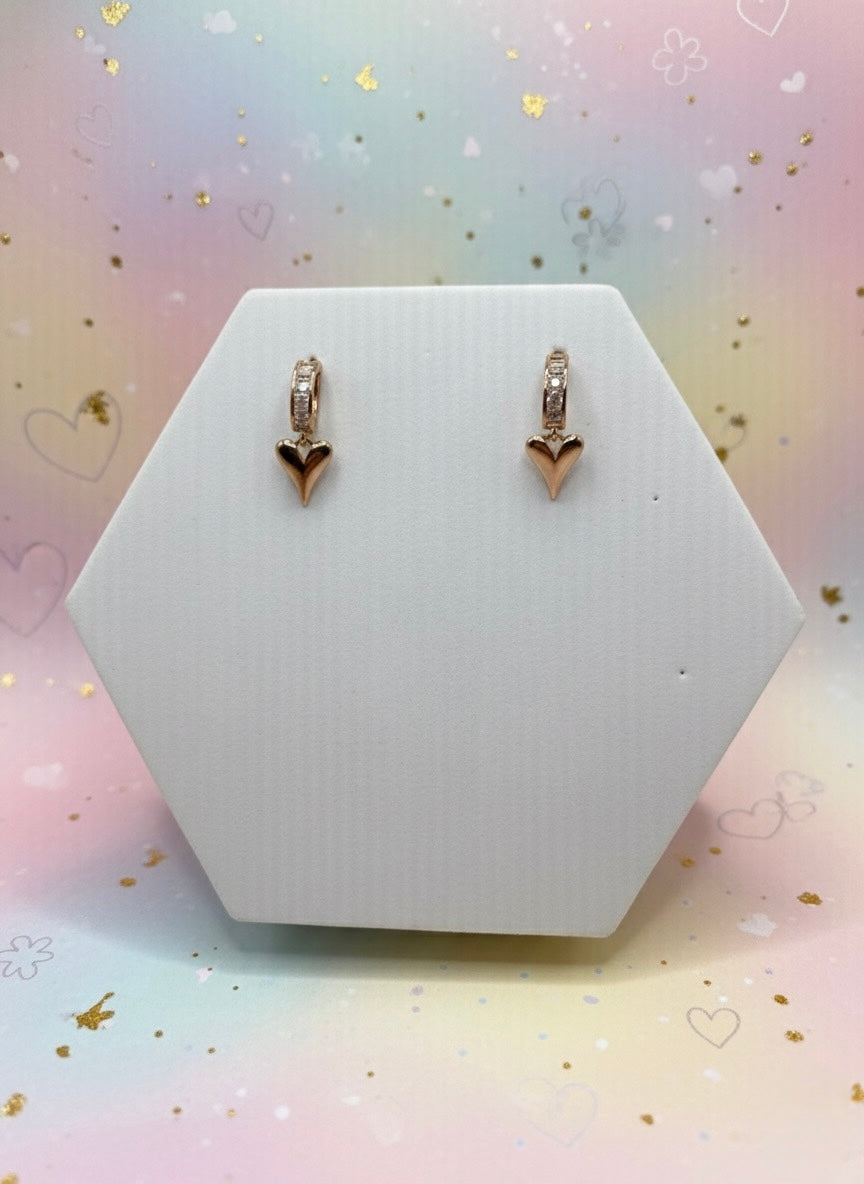 Heart Drop Earring