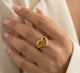 Heart Shap Golden Ring