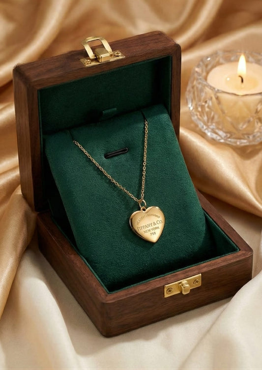 heart tag necklace