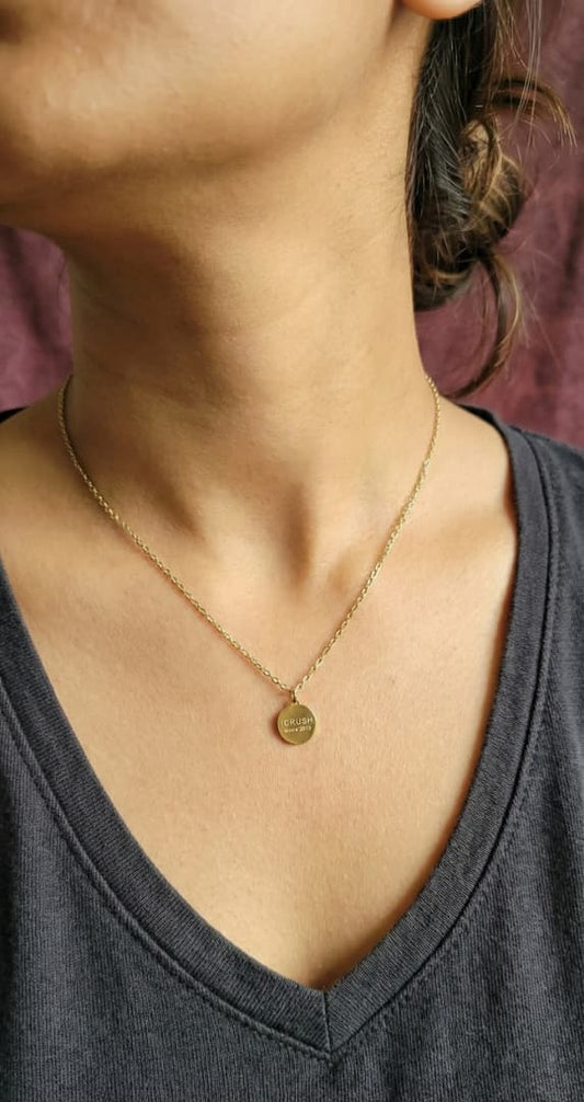 "ICRUSH" Disc Necklace