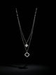 Layered Clover Charm Necklace