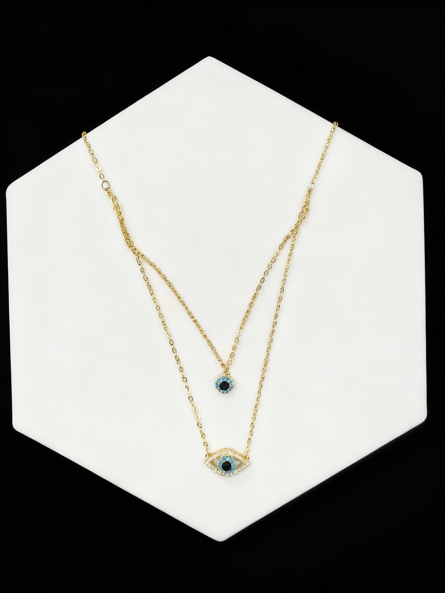 Layered Evil Eye Necklace